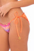 Luli Fama Song Of The Sea Wavey Ruched Back Brazilian Tie Side Bottom